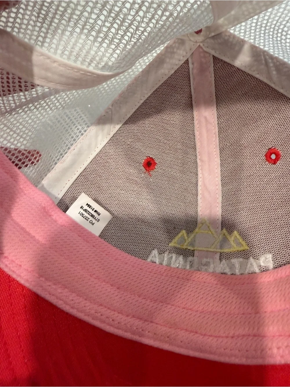 Patagonia Peak to Paddle Trucker Hat Coral Pink White Mesh Snapback Cap One Size